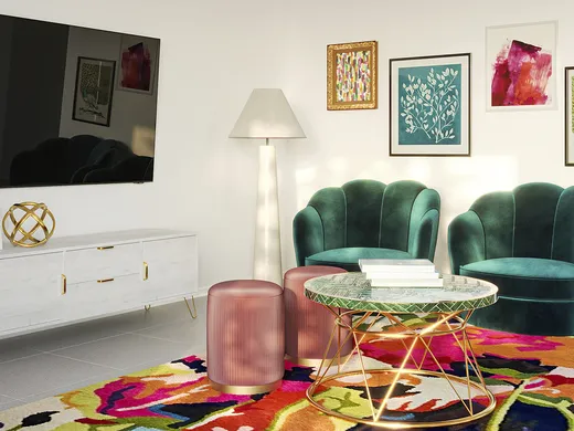 Living Room · Eclectic designed by Briana