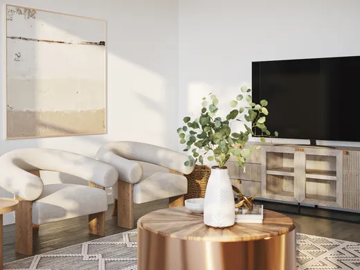 Living Room · Coastal designed by Briana