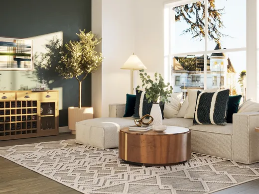 Living Room · Coastal designed by Briana