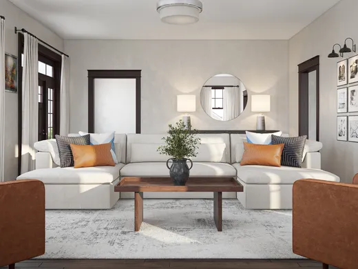 Living Room · Contemporary designed by Carol