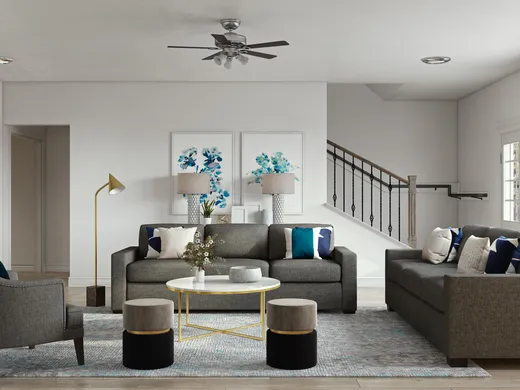 Living Room · Glam designed by Isabel