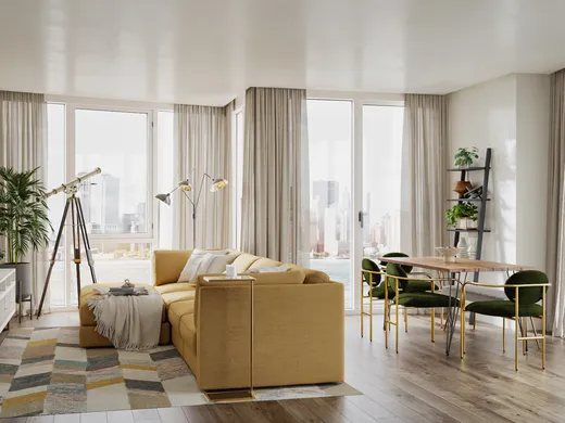 Living Room · Midcentury Modern designed by Monica