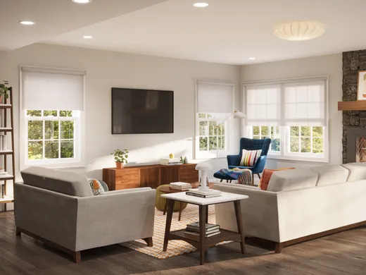 Living Room · Midcentury Modern designed by Allison