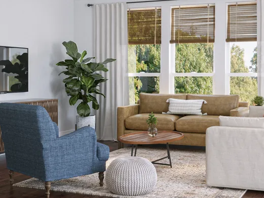Living Room · Transitional designed by Haley