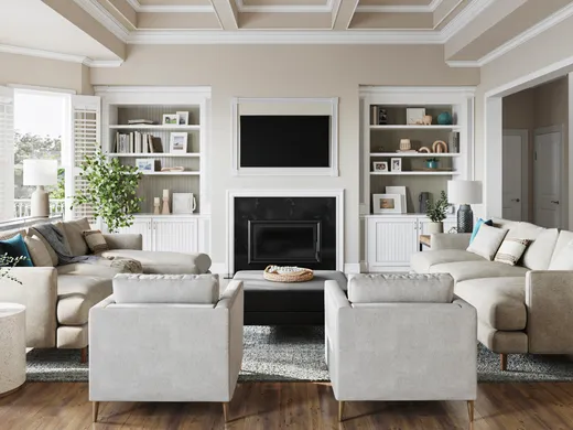 Living Room · Transitional designed by Amanda