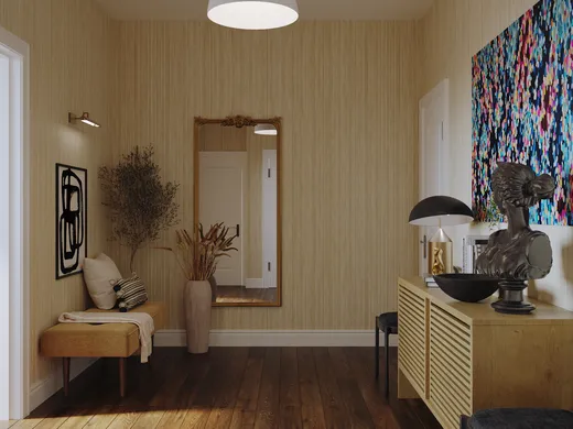 Entryway · Contemporary designed by Havenly