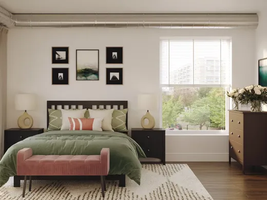 Bedroom · Midcentury Modern designed by Tricia