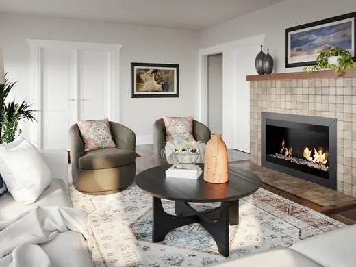 Living Room · Eclectic designed by Alexandrea