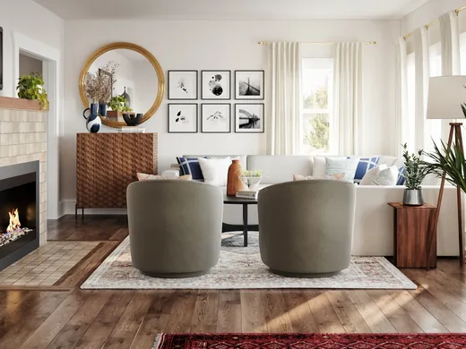 Living Room · Eclectic designed by Alexandrea