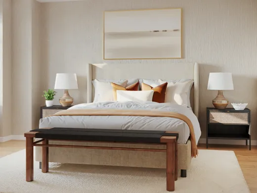 Bedroom · Contemporary designed by Havenly