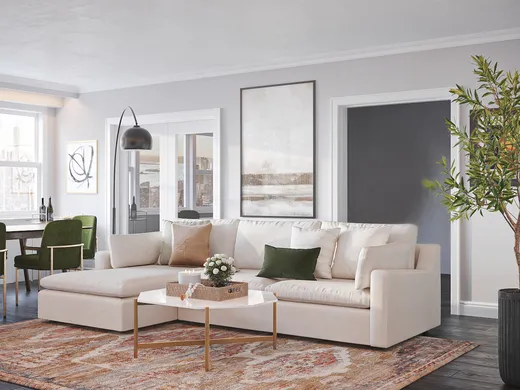 Living Room · Contemporary designed by Havenly