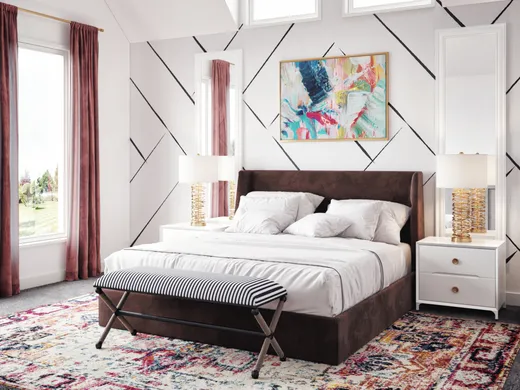 Bedroom · Eclectic designed by Haley