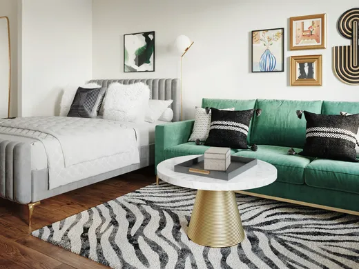 Living Room · Eclectic designed by Angie