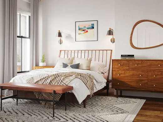 Bedroom · Midcentury Modern designed by Angie