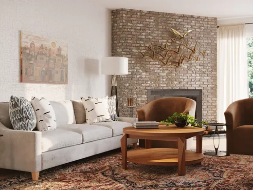 Living Room · Rustic designed by Vye