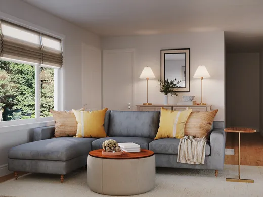 Living Room · Midcentury Modern designed by Florencia