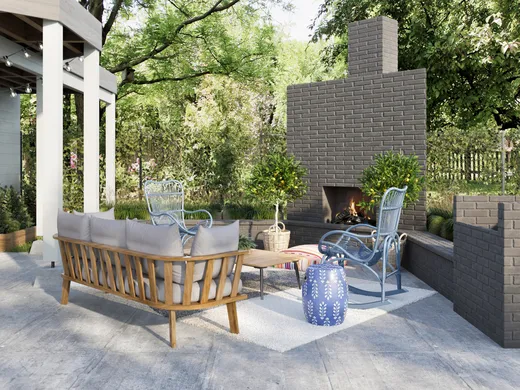 Outdoor Space · Midcentury Modern designed by Florencia