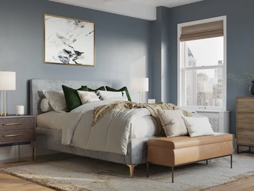 Bedroom · Contemporary designed by Havenly