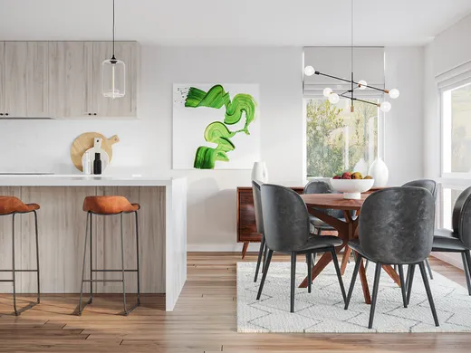 Living Room · Midcentury Modern designed by Florencia