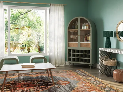 Living Room · Eclectic designed by Brookey