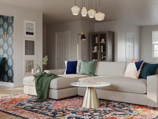 Living Room · Contemporary designed by Kyra