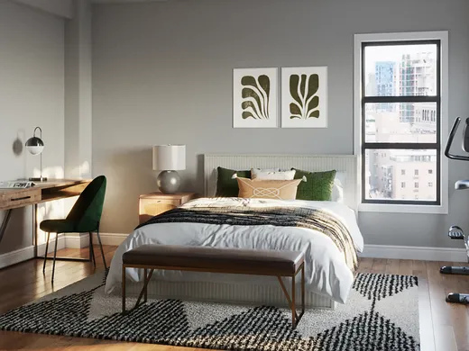 Bedroom · Eclectic designed by Monica