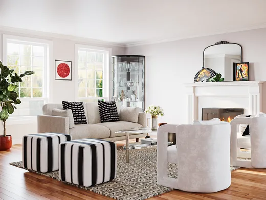 Living Room · Contemporary designed by Kylie