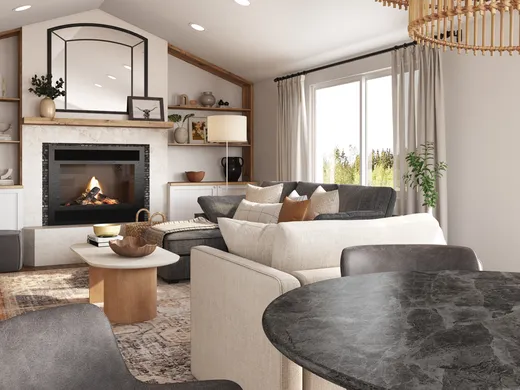 Living Room · Farmhouse designed by Brookey