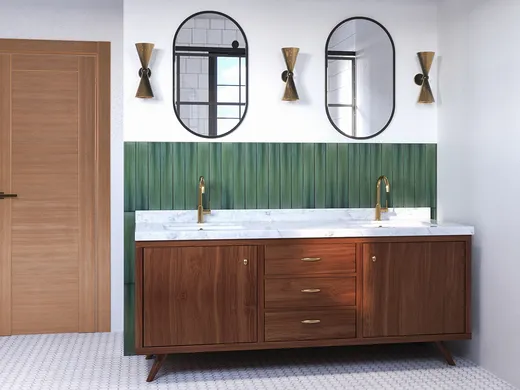 Bathroom · Midcentury Modern designed by Autumn