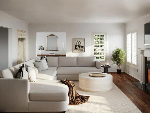 Living Room · Transitional designed by Tara