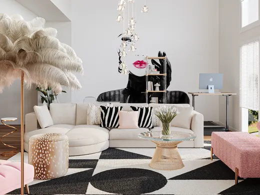 Living Room · Eclectic designed by Tara
