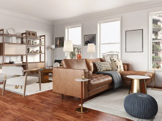 Living Room · Midcentury Modern designed by Maura