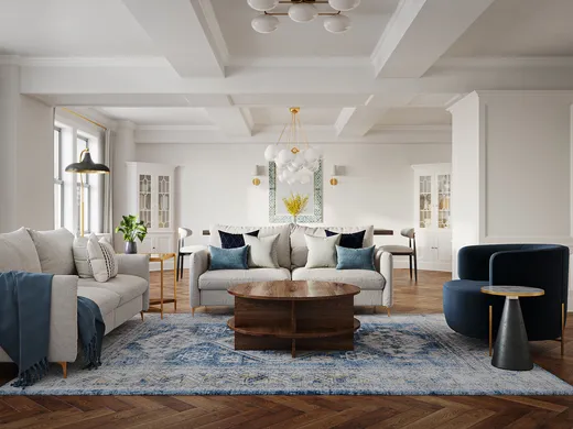 Living Room · Contemporary designed by Monica