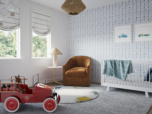 Bedroom · Midcentury Modern designed by Florencia