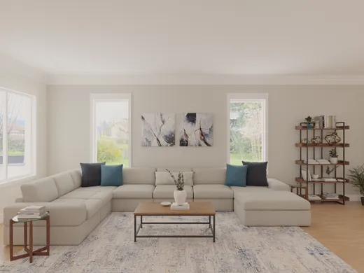 Living Room · Library designed by Austin