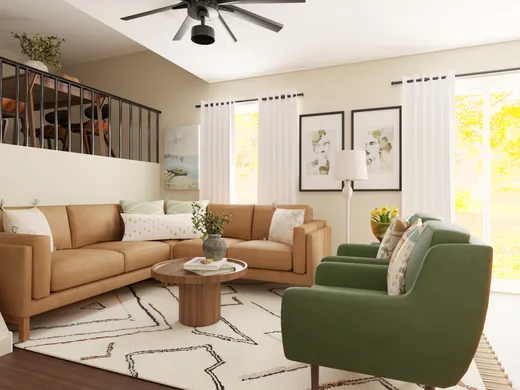 Living Room · Transitional designed by Ivanna