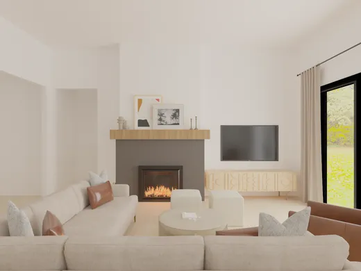 Living Room · Contemporary designed by Briana