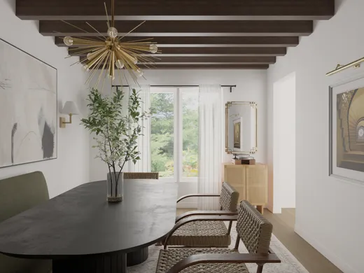 Dining Room · Midcentury Modern designed by Tara