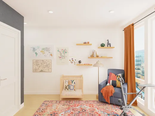 Nursery · Midcentury Modern designed by Júlia