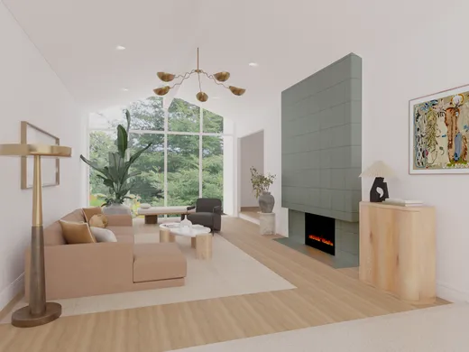 Living Room · Contemporary designed by Shahana