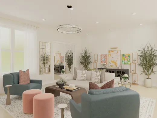 Living Room · Contemporary designed by Cherish-Joie