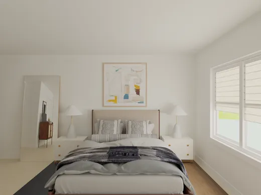 Bedroom · Midcentury Modern designed by Angie