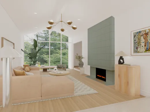 Living Room · Contemporary designed by Shahana