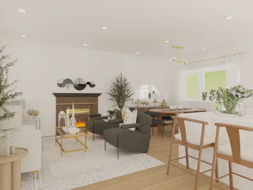 Living Room · Midcentury Modern designed by Cherish-Joie