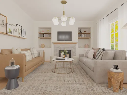 Living Room · Transitional designed by Jimena