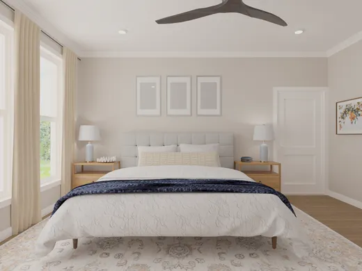 Bedroom · Transitional designed by Kait
