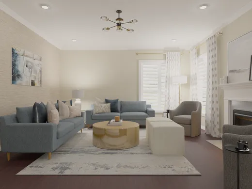 Living Room · Contemporary designed by Briana