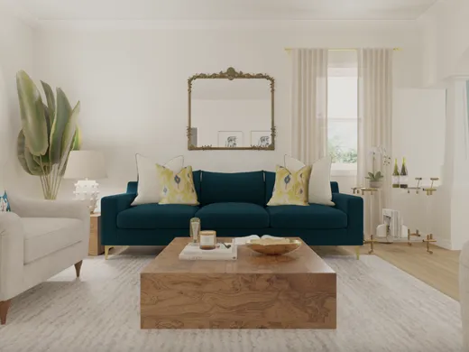 Living Room · Glam designed by Vye