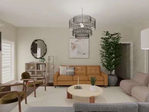 Living Room · Contemporary designed by Michelle
