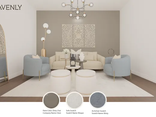 Living Room · Contemporary designed by Sana